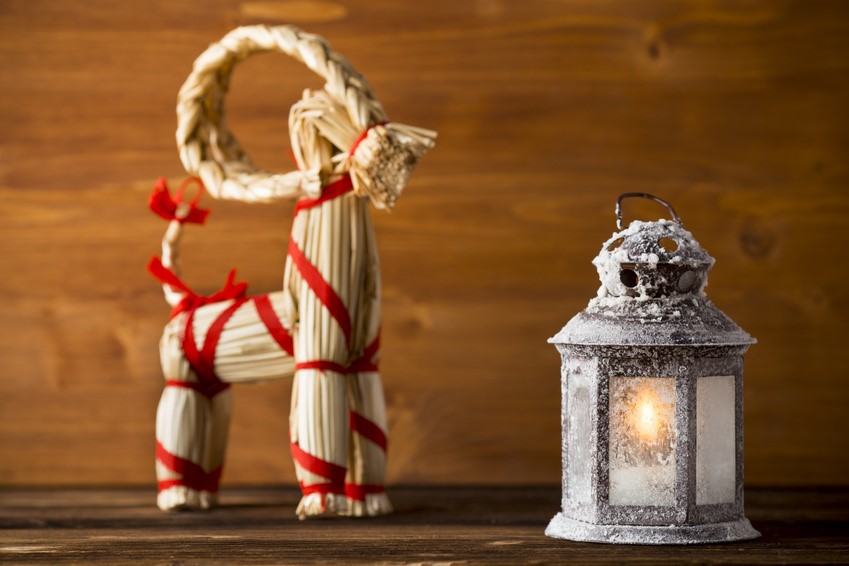 Une décoration typique du Noël suédois 